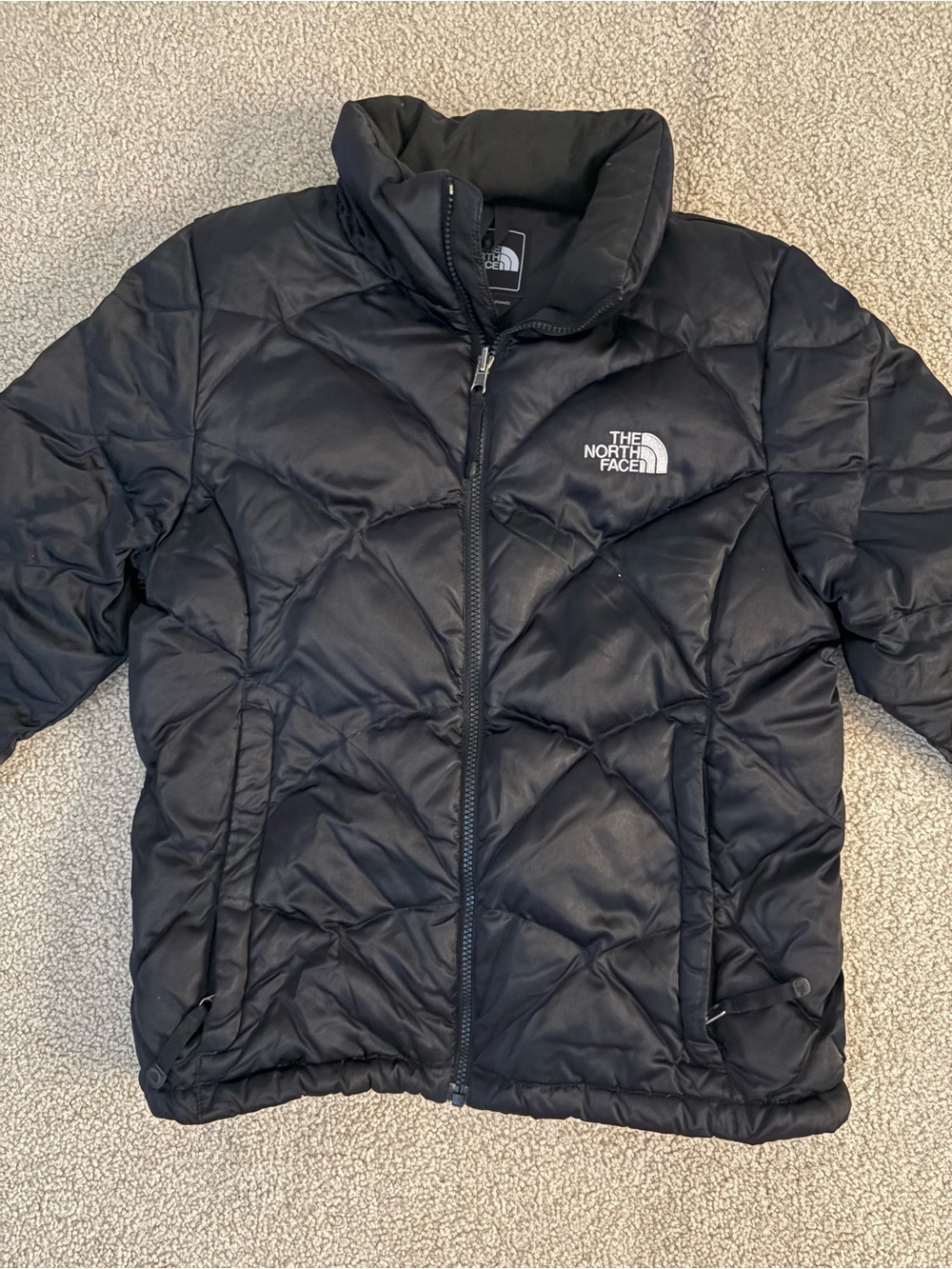 The North Face Black Insulated Jacket with Logo Patch